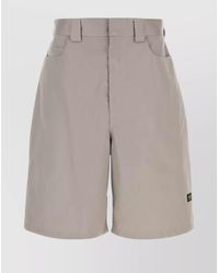 Balenciaga - Twill Bermuda Shorts With Belt Loops And Pockets - Lyst