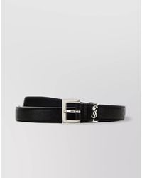 Saint Laurent - Grained Lamb Leather Belt - Lyst