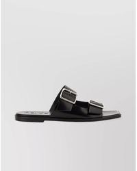 Aeyde - "Tonya" Open Toe Flat Sole Sandals - Lyst