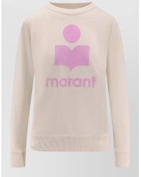 Isabel Marant - Logo Print Organic Cotton Sweatshirt - Lyst