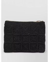 IBELIV - Square Pattern Clutch Bag Textured Wrist Strap - Lyst