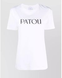 Patou - Cotton Logo Print Short Sleeve T-Shirt - Lyst