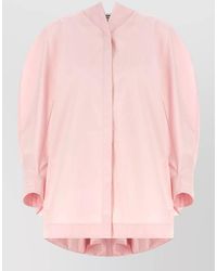 Jacquemus - Cotton Boat Neck Draped Asymmetric Shirt - Lyst