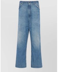 Maison Margiela - Denim Wide Leg Jeans Panelled Belt Loops - Lyst