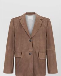 Max Mara - Leather Single-Breasted Coat - Lyst