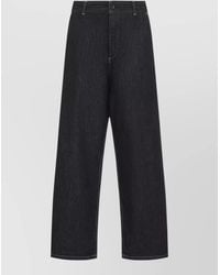 Studio Nicholson - Denim High-Rise Curved Wide-Leg Jeans - Lyst
