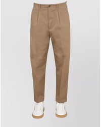 Etro - Cotton Straight-Leg Trousers - Lyst