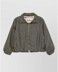 Herno - Short Jacket High Collar Drawstring Hem - Lyst