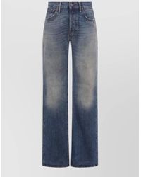 Acne Studios - High Waist Relaxed Fit Wide Leg Jeans - Lyst