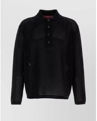 Gucci - Crochet Polo Shirt - Lyst