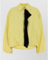 Loewe - Relaxed Fit Polyester Collared Jacket Coat - Lyst