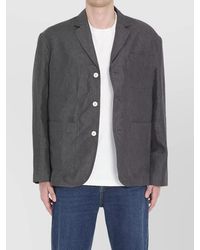 Jacquemus - Linen Micro-Striped Single-Breasted Blazer - Lyst