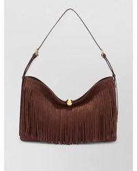 Furla - Sfera L Shoulder Bag Adjustable Strap Fringe - Lyst