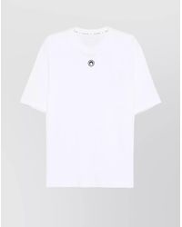 Marine Serre - Lunar Organic Cotton Crew Neck T-Shirt - Lyst