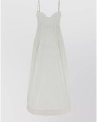 Co. - Poplin Midi Dress Spaghetti Strap Design - Lyst