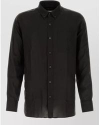 Tom Ford - Lyocell Shirt Long Sleeves Button Collar Pocket - Lyst