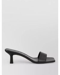 Aeyde - Kitten Heel Square Toe Leather Mules - Lyst