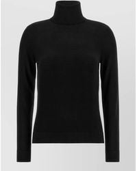 Ralph Lauren - Silk Mohair Ribbed Turtleneck Sweater - Lyst