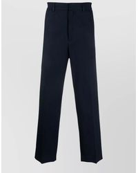 Department 5 - Tailored Trousers Straight Leg Belt Loops Pockets - Lyst