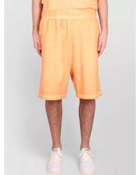 Marcelo Burlon - Bermuda Shorts Logo Detail Elastic Waistband - Lyst