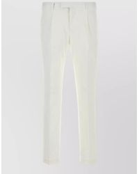 PT Torino - Stretch Cotton Tailored Pants Belt Loops - Lyst