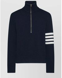 Thom Browne - Striped Detail Knitwear Ribbed Cuffs - Lyst