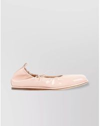 Simone Rocha - Patent Leather Lace-Up Ballerina Shoes - Lyst