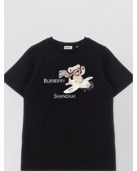 Burberry - Cedar Shanghai Cotton T Shirt Thomas Bear - Lyst