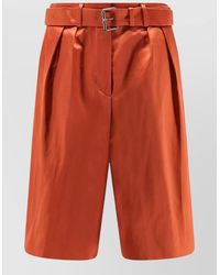 Dries Van Noten - High Waist Bermuda Shorts Cotton Blend - Lyst