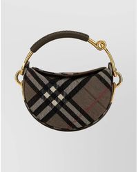 Burberry - Canvas Shoulder Bag - Lyst