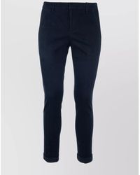 Dondup - Trousers With Cuffed Hem And Button Detail - Lyst