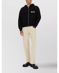 Jacquemus - Ribbed Hooded Sweater With Cuffs And Hem - Lyst