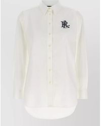 Ralph Lauren - Embroidered Monogram Long-Sleeve Shirt - Lyst