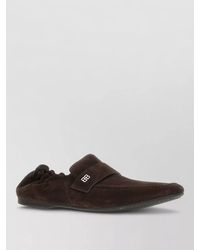 Balenciaga - Palermo Suede Loafers Round Toe Rubber Sole - Lyst