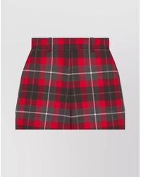 Dior - Belt Loops Checkered Shorts - Lyst