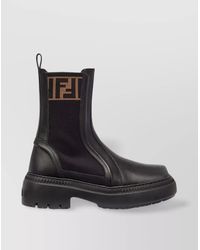 Fendi - Chunky Sole Biker Boots - Lyst