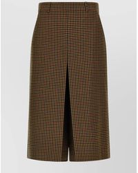Saint Laurent - Houndstooth Pattern Trousers With Belt Loops - Lyst
