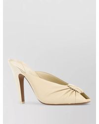 Chloé - Suzie Leather Mules Pointed Toe Twist - Lyst