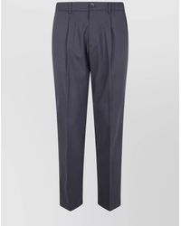 Herno - Virgin Wool Regular-Fit Tailored Trousers - Lyst