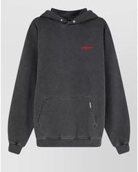 Represent - Hooded Sweatshirt Drawstring Hood Front Pocket - Lyst