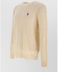 Polo Ralph Lauren - Cable-Knit Wool And Cashmere Crew-Neck Sweater - Lyst