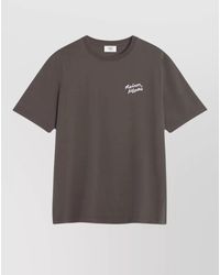 Maison Kitsuné - Organic Cotton Logo Print Short Sleeve T-Shirt - Lyst