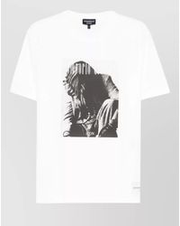 Emporio Armani - Cotton Printed Short-Sleeve Crew-Neck T-Shirt - Lyst