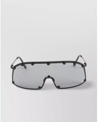 Rick Owens - Stainless Steel Oversized Shield Sunglasses - Lyst