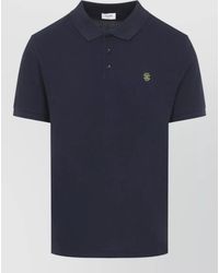 Celine - Polo Shirt Straight Fit Piqué Cotton Collar - Lyst