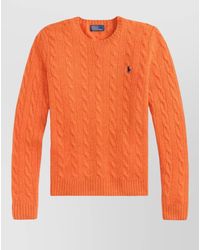 Polo Ralph Lauren - Cable-Knit Wool-Cashmere Slim-Fit Crew-Neck Sweater - Lyst
