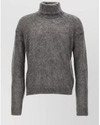Saint Laurent - Mohair Turtleneck Sweater - Lyst