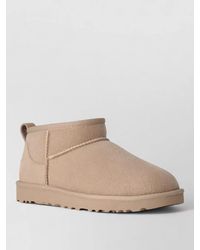 UGG - Leather Shearling-Lined Ankle Slippers - Lyst