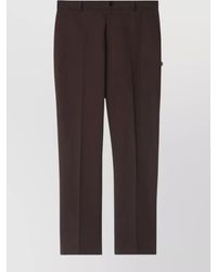Burberry - Slim Fit Cotton Chino Trousers - Lyst