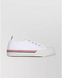 Thom Browne - Leather Low-Top Sneakers - Lyst